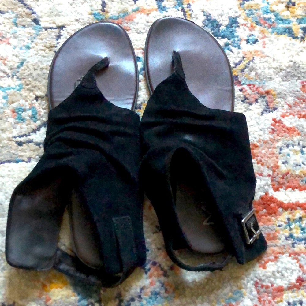 Black Swede Buckle sandels size 8.5